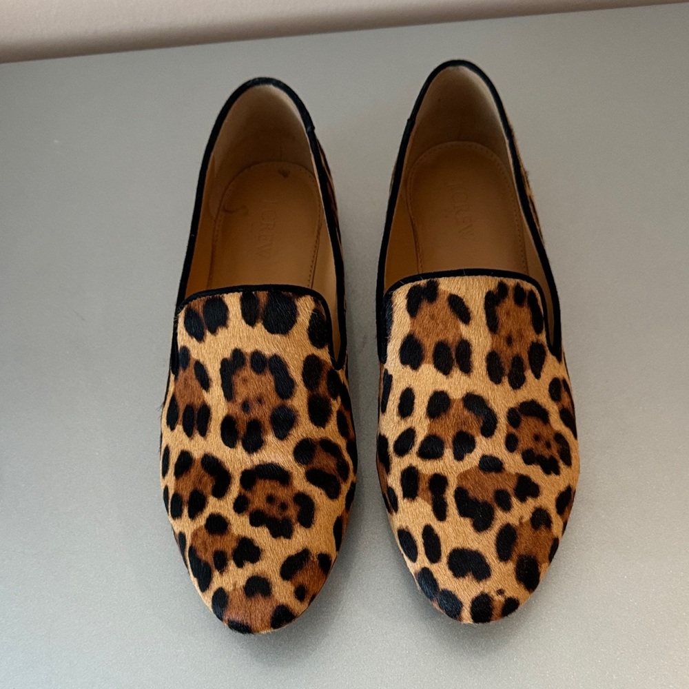 J. Crew Leopard Print Loafers